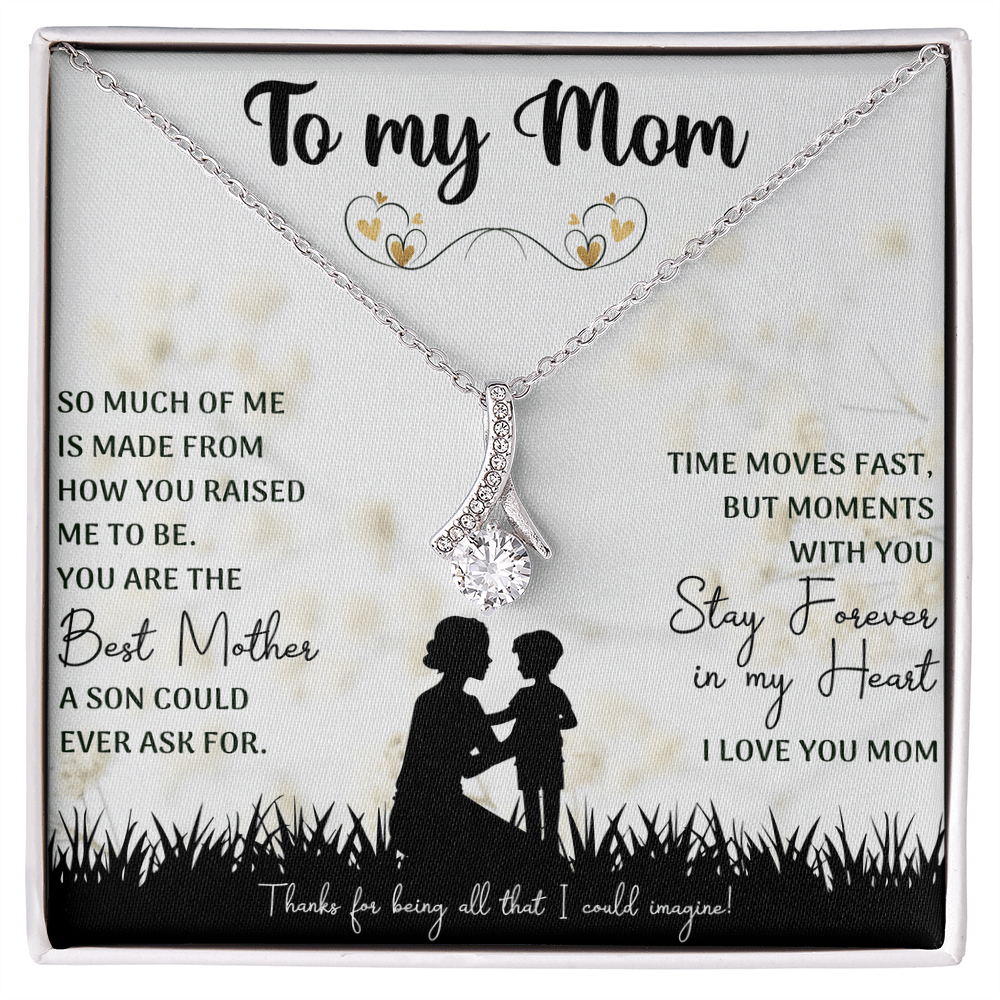 You Are The Best Mother Alluring Beauty Necklace, Mom Necklace, Mom Birthday Gift, Mother's Day Gifts - Beauty Belliss